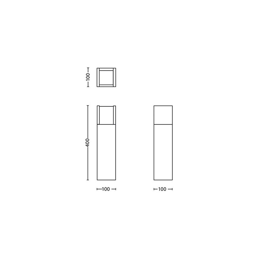 Philips - LED Lampa zewnętrzna LED/3,8W/230V 40 cm 3000K IP44