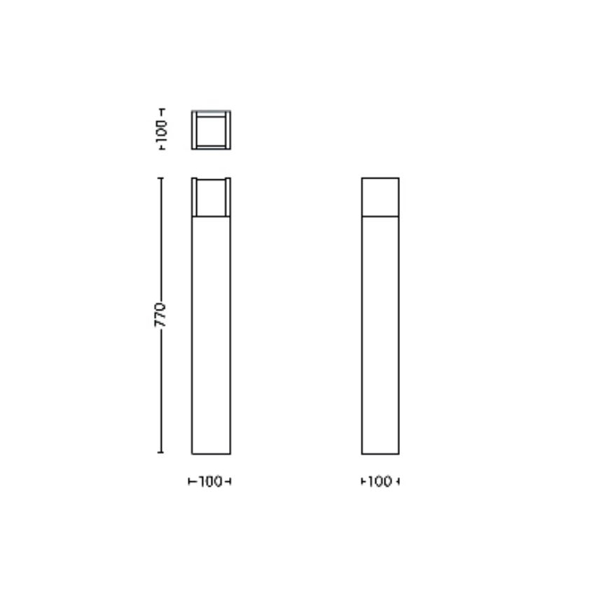 Philips - LED Lampa zewnętrzna ARBOUR LED/3,8W/230V 77 cm 2700K IP44