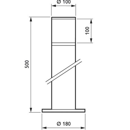 Philips - Lampa zewnętrzna BOLLARD LED/8W/230V IP65