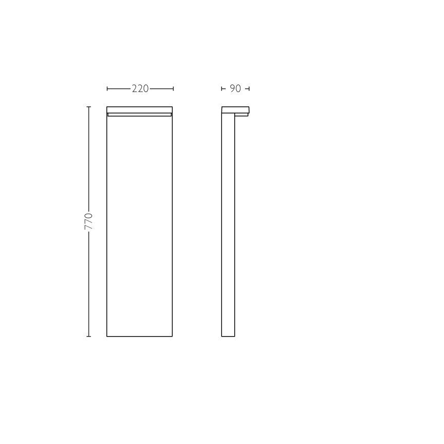 Philips - LED Lampa zewnętrzna BUSTAN LED/3,8W/230V 2700K 77 cm IP44