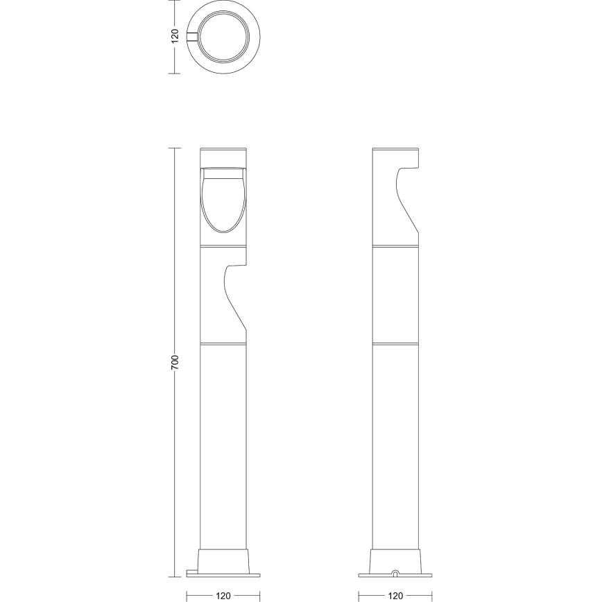 Philips - LED Lampa zewnętrzna GARDENLINK DESI LED/1,5W/24V 2700K IP44
