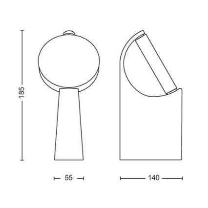 Philips - LED Lampa zewnętrzna LED/7W/230V 2700K IP44