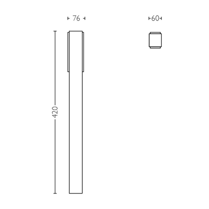 Philips - LED Lampa zewnętrzna STRATOSPHERE LED/3,8W/230V 42 cm 2700K IP44