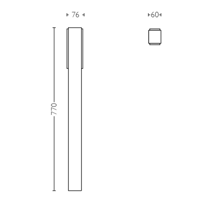 Philips - LED Lampa zewnętrzna STRATOSPHERE LED/3,8W/230V 77 cm 4000K IP44