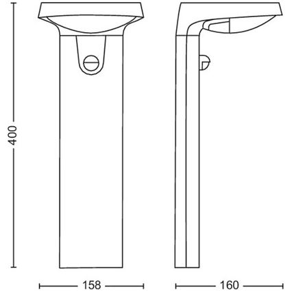 Philips - LED Lampa zewnętrzna z czujnikiem LED/9W/230V 2700K IP44