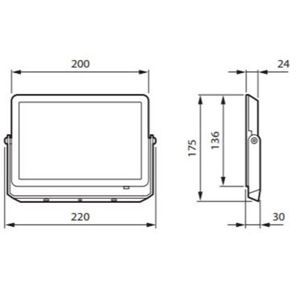 Philips - LED Naświetlacz DECOFLOOD LED/50W/230V IP65