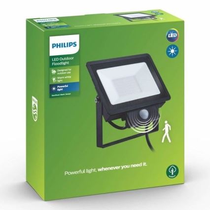 Philips - LED Naświetlacz z czujnikiem DECOFLOOD LED/20W/230V IP65