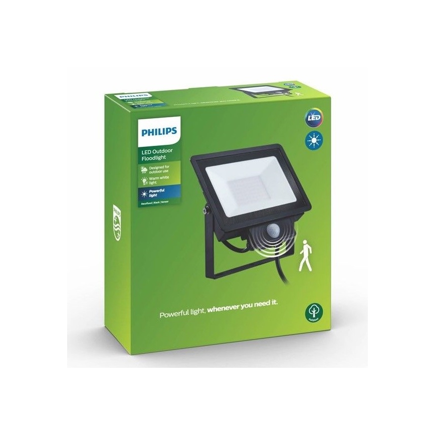 Philips - LED Naświetlacz z czujnikiem DECOFLOOD LED/20W/230V IP65