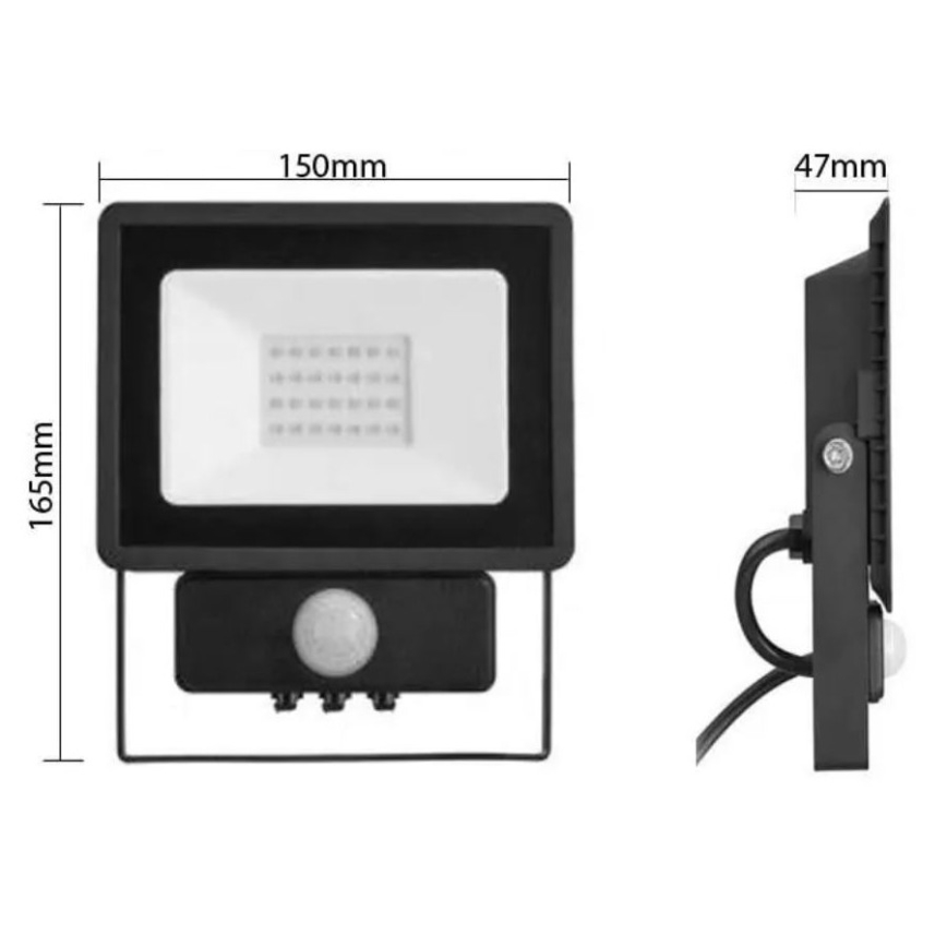 Philips - LED Naświetlacz z czujnikiem DECOFLOOD LED/20W/230V IP65