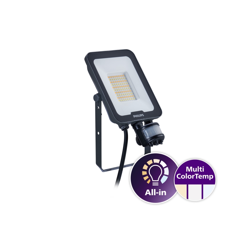 Philips - Reflektor LED z czujnikiem ruchu i zmierzchu LEDINAIRE ALL-IN LED/30W/230V 3000/4000/6500K IP65