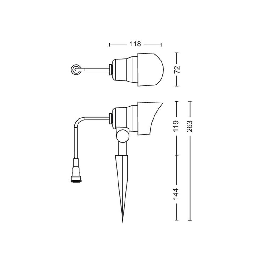 Philips - LED Naświetlacz zewnętrzny LED/6W/12V 4000K IP44