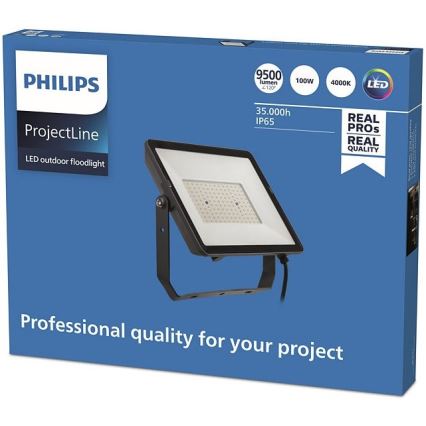 Philips - LED Naświetlacz zewnętrzny PROJECTLINE LED/100W/230V IP65 4000K