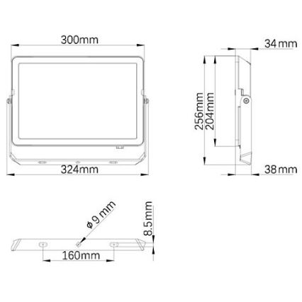 Philips - LED Naświetlacz zewnętrzny PROJECTLINE LED/100W/230V IP65 4000K