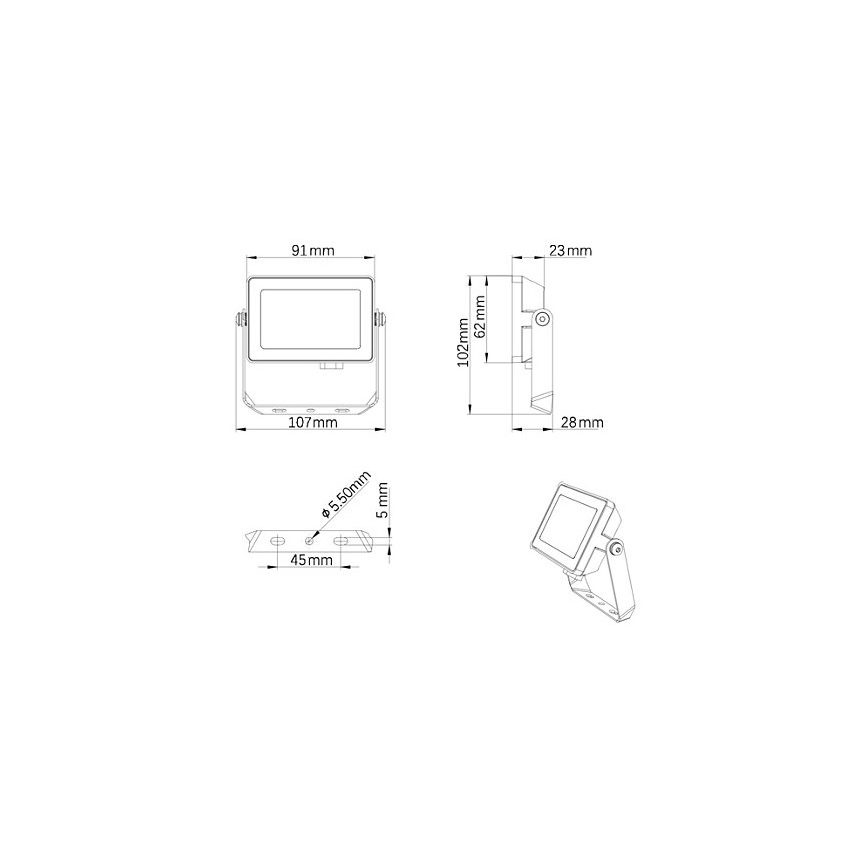 Philips - LED Naświetlacz zewnętrzny PROJECTLINE LED/10W/230V IP65 3000K