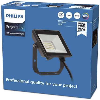 Philips - LED Naświetlacz zewnętrzny PROJECTLINE LED/10W/230V IP65 4000K