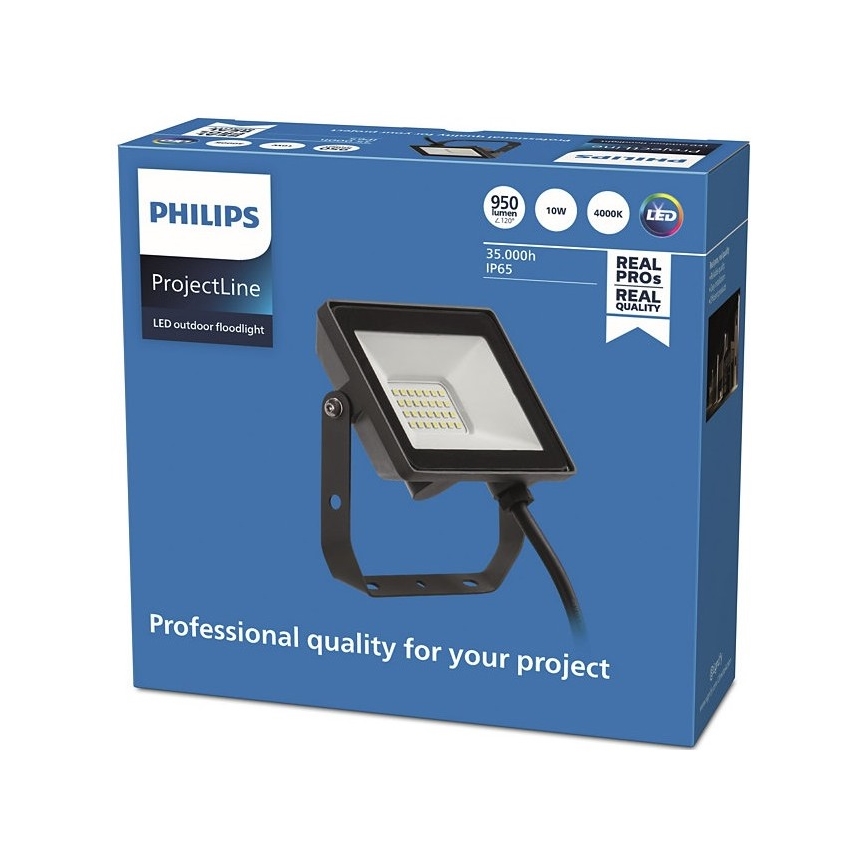 Philips - LED Naświetlacz zewnętrzny PROJECTLINE LED/10W/230V IP65 4000K
