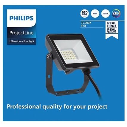 Philips - LED Naświetlacz zewnętrzny PROJECTLINE LED/10W/230V IP65 4000K