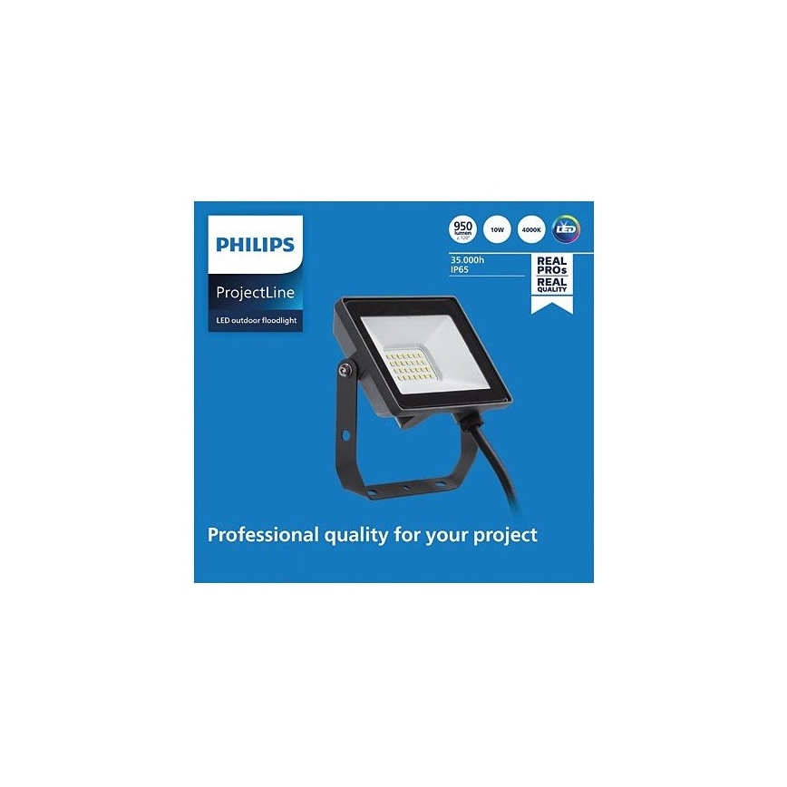Philips - LED Naświetlacz zewnętrzny PROJECTLINE LED/10W/230V IP65 4000K