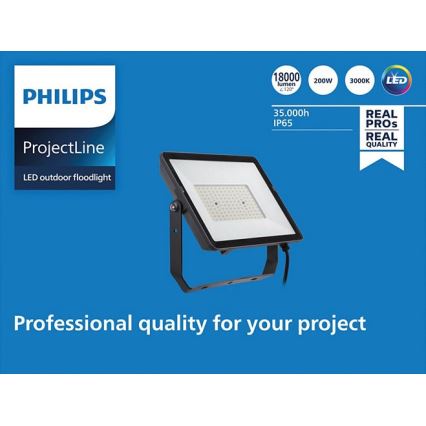 Philips - LED Naświetlacz zewnętrzny PROJECTLINE LED/200W/230V IP65 3000K