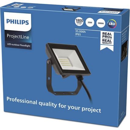 Philips - LED Naświetlacz zewnętrzny PROJECTLINE LED/20W/230V IP65 3000K