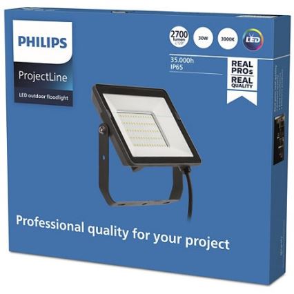 Philips - LED Naświetlacz zewnętrzny PROJECTLINE LED/30W/230V IP65 3000K