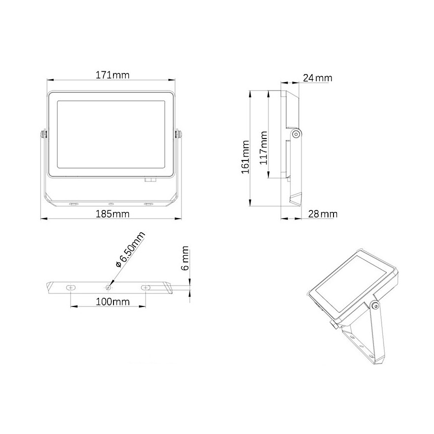 Philips - LED Naświetlacz zewnętrzny PROJECTLINE LED/30W/230V IP65 3000K