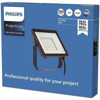 Philips - LED Naświetlacz zewnętrzny PROJECTLINE LED/30W/230V IP65 4000K