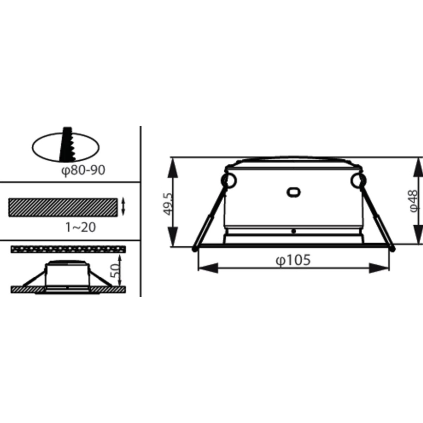 Philips - LED Oprawa wpuszczana LED/2,2W/230V 3000K