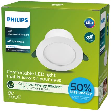 Philips - LED Oprawa wpuszczana LED/2W/230V 3000K