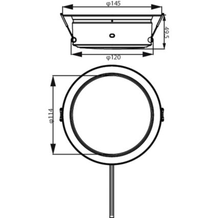 Philips - LED Oprawa wpuszczana LED/4,8W/230V 3000K