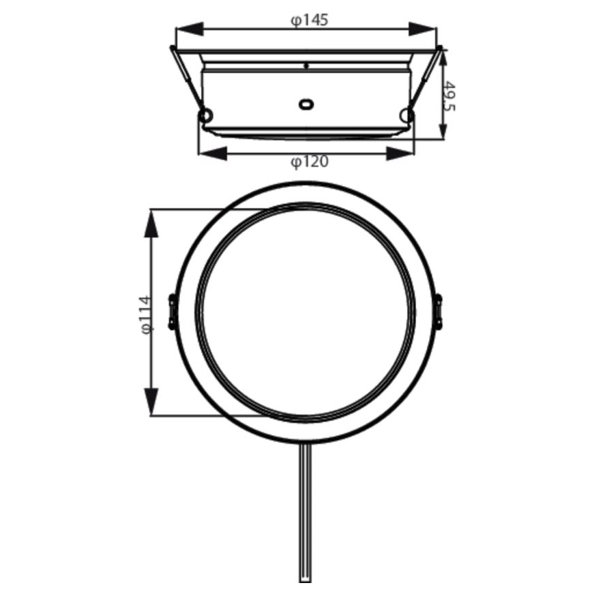 Philips - LED Oprawa wpuszczana LED/4,8W/230V 3000K