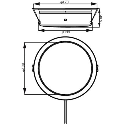 Philips - LED Oprawa wpuszczana LED/6,5W/230V 3000K