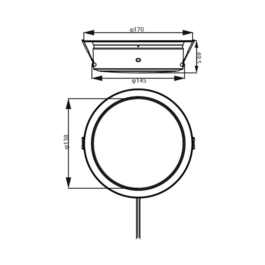 Philips - LED Oprawa wpuszczana LED/6,5W/230V 3000K