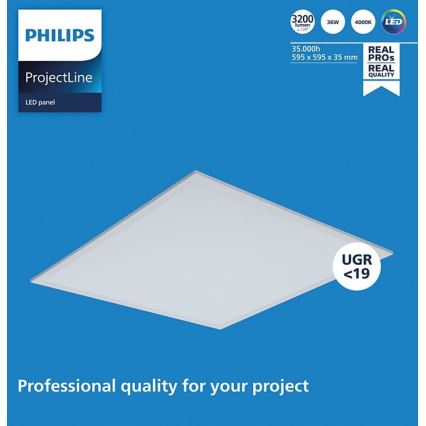 Philips - LED Oprawa wpuszczana PROJECTLINE LED/36W/230V 59,5x59,5 cm