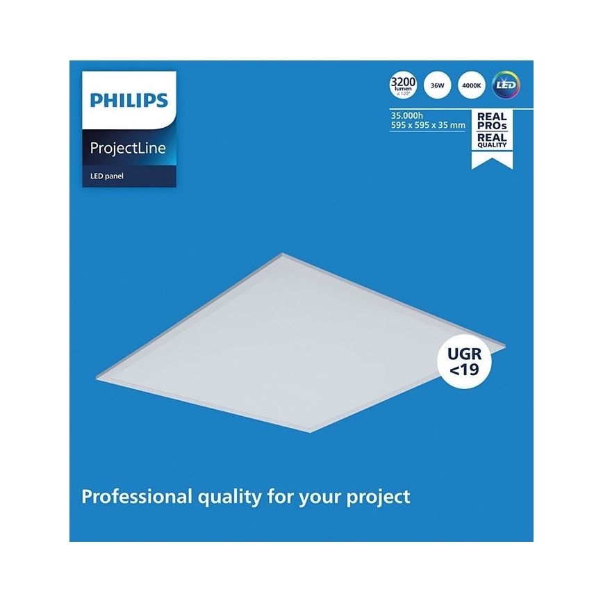 Philips - LED Oprawa wpuszczana PROJECTLINE LED/36W/230V 59,5x59,5 cm