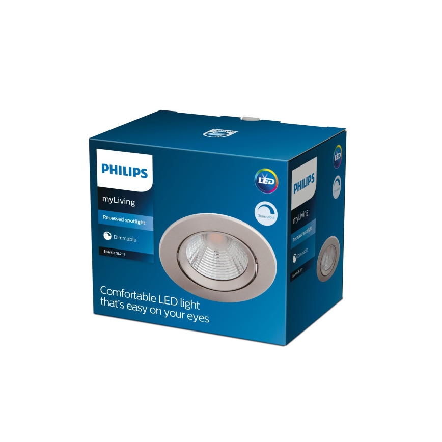 Philips - LED Oprawa wpuszczana ściemnialna SPARKLE LED/5,5W/230V