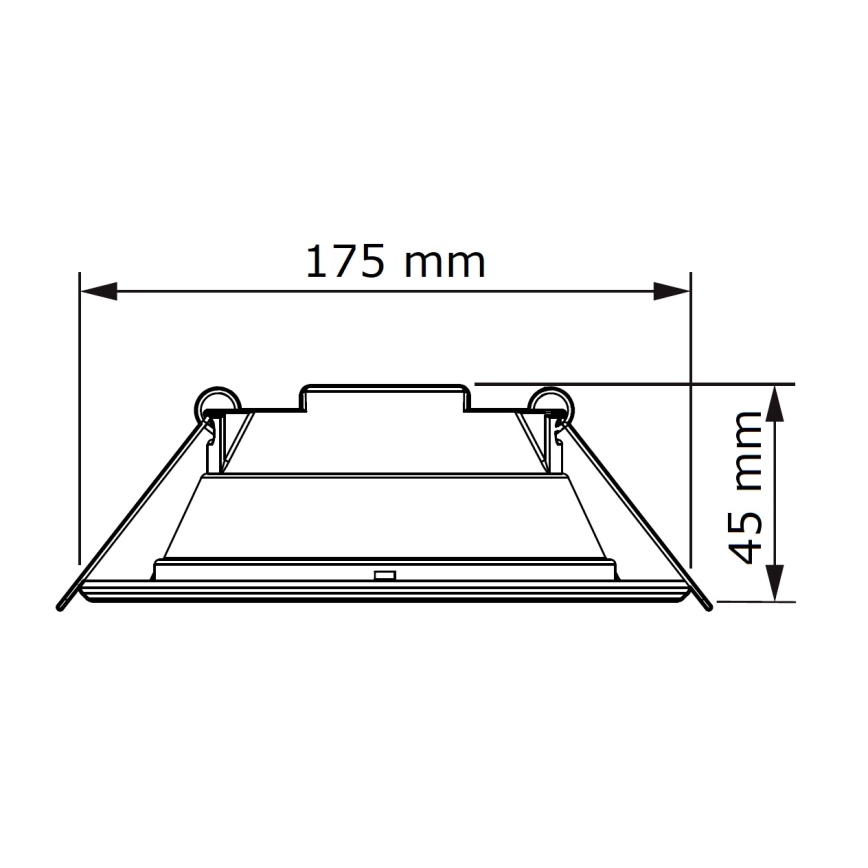 Philips - LED Oprawa wpuszczana SLIM LED/11W/230V 3000K