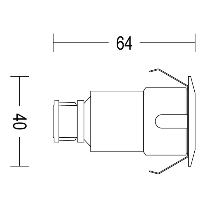Philips - LED Oprawa wpuszczana zewnętrzna SPORE LED/1W/24V IP67