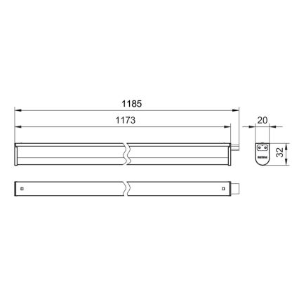 Philips - LED Oświetlenie blatu kuchennego PROJECTLINE LED/13W/230V 3000/4000/6500K