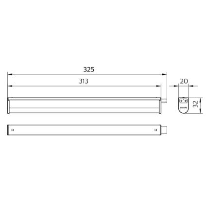 Philips - LED Oświetlenie blatu kuchennego PROJECTLINE LED/3,4W/230V 3000/4000/6500K