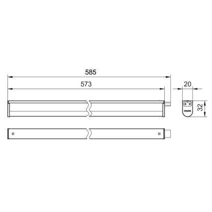 Philips - LED Oświetlenie blatu kuchennego PROJECTLINE LED/6,5W/230V 3000/4000/6500K
