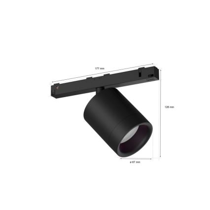 Philips - LED RGB Punktowe oświetlenie ściemnialne do systemu szynowego Hue PERIFO LED/5,2W/24V 2000-6500K