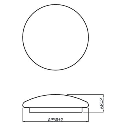 Philips – LED Oświetlenie sufitowe MOIRE LED/10W/230V