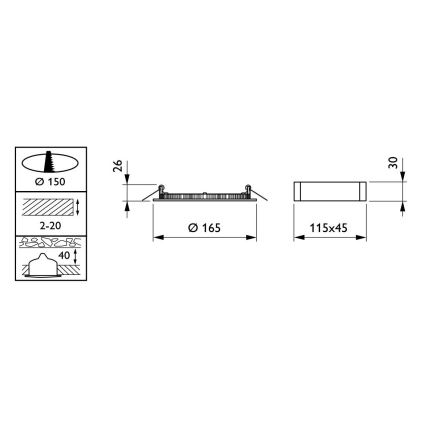 Philips - LED Oświetlenie wpuszczane CORELINE LED/13,5W/230V IP44