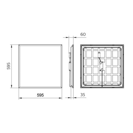 Philips - LED Panel wpuszczany LEDINAIRE LED/34W/230V 60x60 cm 4000K