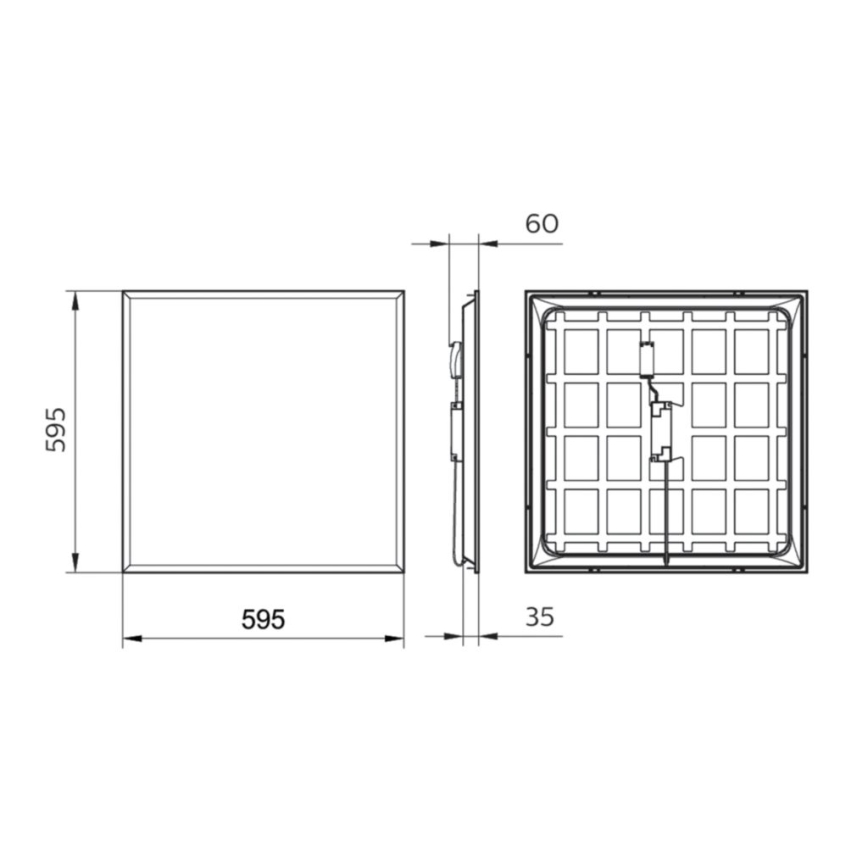 Philips - LED Panel wpuszczany LEDINAIRE LED/34W/230V 60x60 cm 4000K