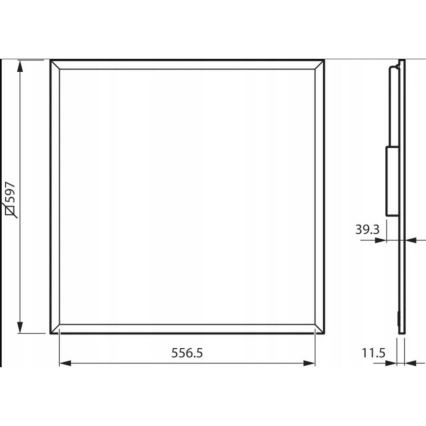 Philips RC065B LED34S/840 PSU W60L60 NOC - LED Panel wpuszczany LEDINAIRE LED/38W/230V