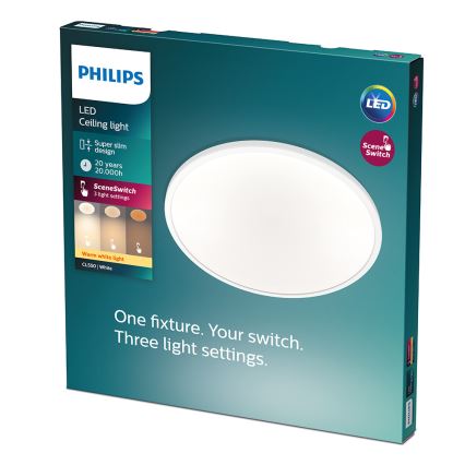 Philips - LED Plafon 1xLED/18W/230V 2700K