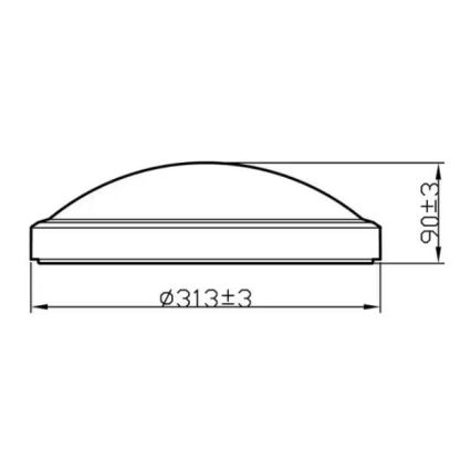 Philips - LED Plafon łazienkowy LED/17W/230V 2700K IP44