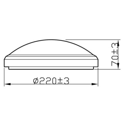 Philips - LED Plafon łazienkowy LED/6W/230V 2700K IP44